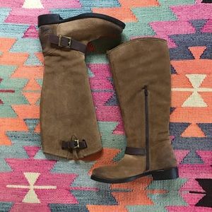 Nico Nerini Suede Knee High Boots - Sz 36